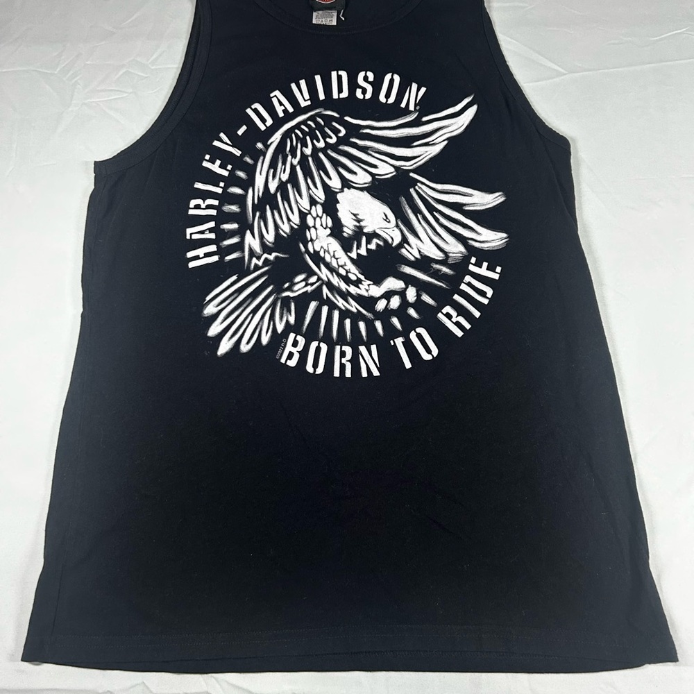 Harley-Davison “BORN TO RIDE” /Tank Top Unisex Size L / Black Color